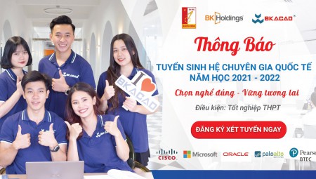 THÔNG BÁO TUYỂN SINH HỆ CHUYÊN GIA QUỐC TẾ 2021